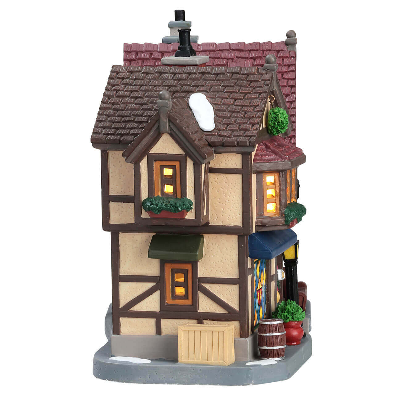 lemax-the-golden-hare-tavern-taverne-miniature-lumineuse image 3