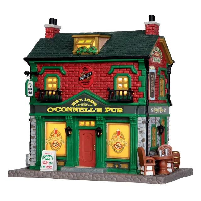 lemax-o-connells-irish-pub-pub-irlandais-miniature-de-village image 1