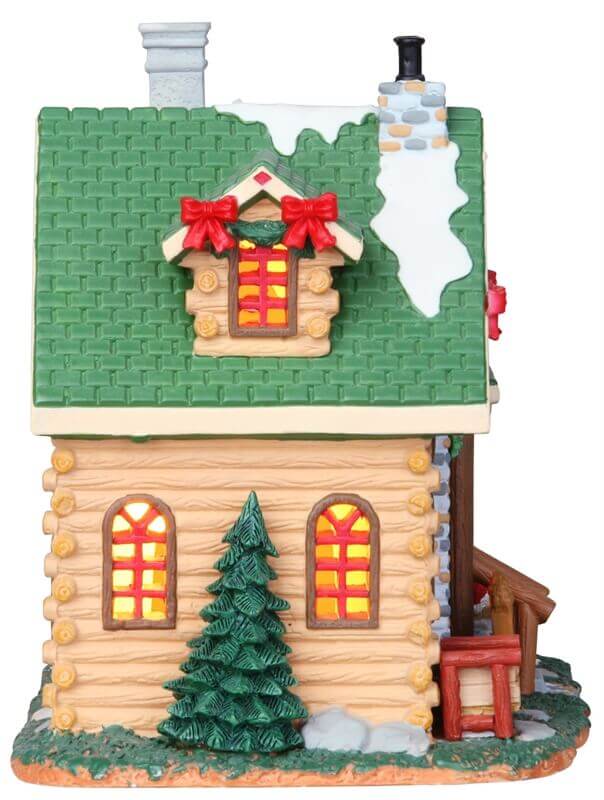 lemax-hidden-pines-cabin-cabane-miniature-lumineuse-village-de-no-l image 2