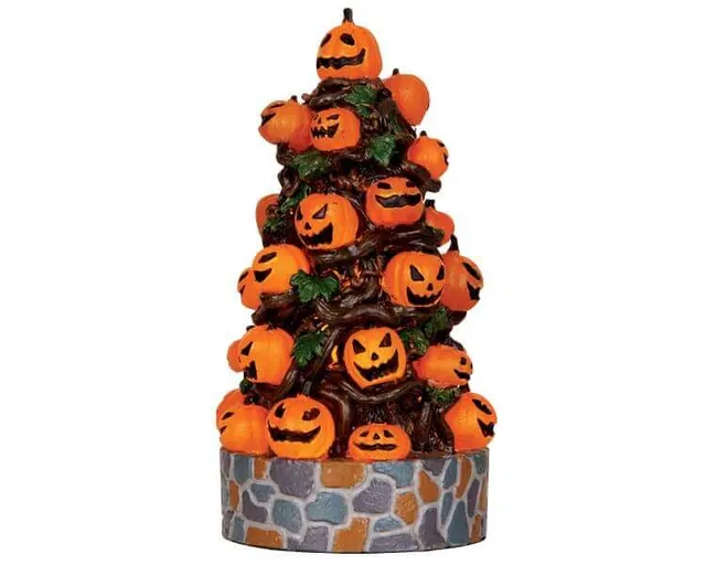 lemax-lighted-pumpkin-tree-arbre-aux-citrouilles-lumineux-spooky-town image 1