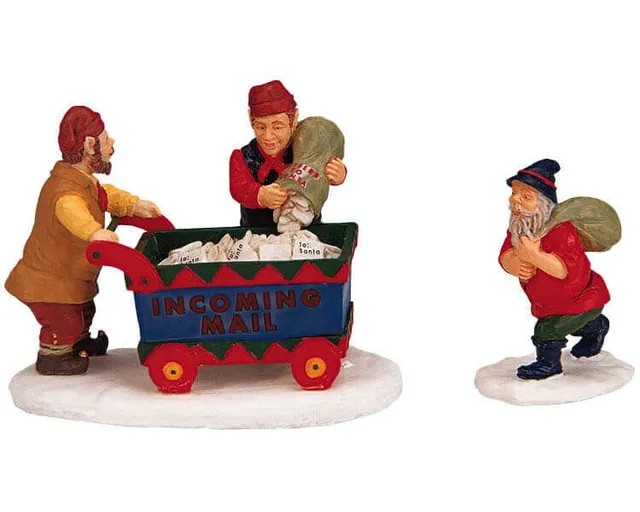 lemax-incoming-mail-figurine-courrier-miniature-village-de-no-l image 1