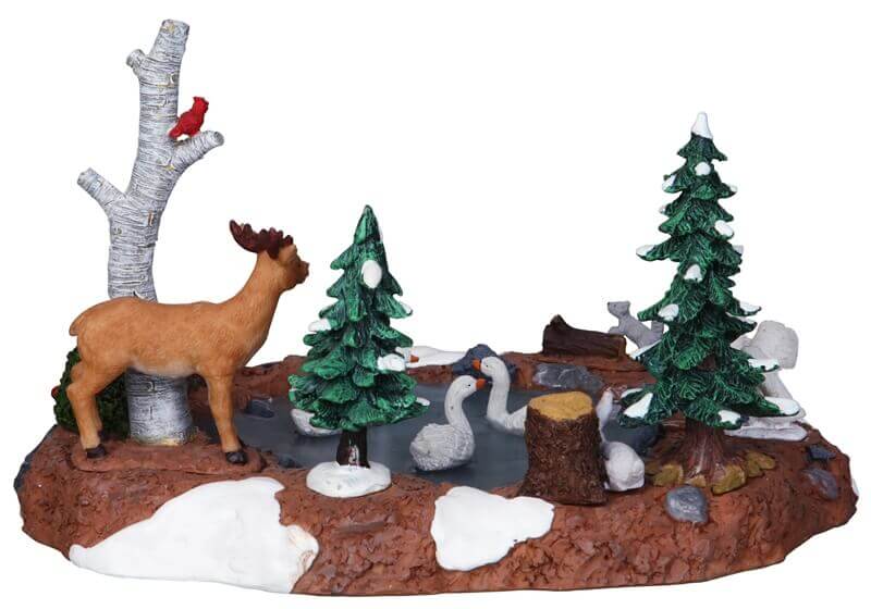 lemax-the-swan-pond-bassin-aux-cygnes-miniature image 2