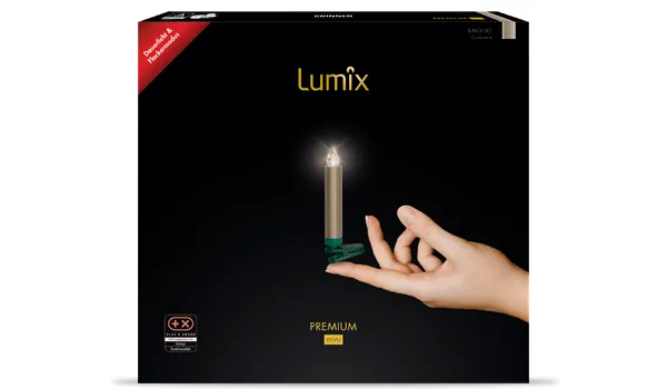 krinner-lumix-premium-cashmere-mini-basis-set-12-bougies-led-9-cm image 1