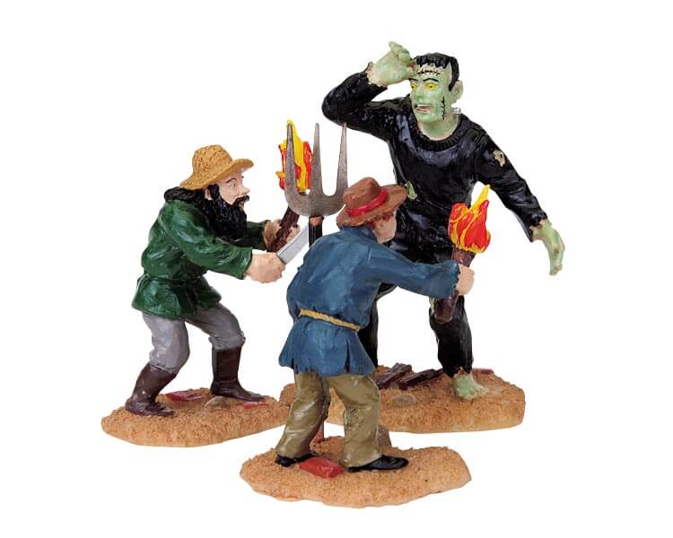 lemax-monster-hunting-figurine-spooky-town-halloween image 1