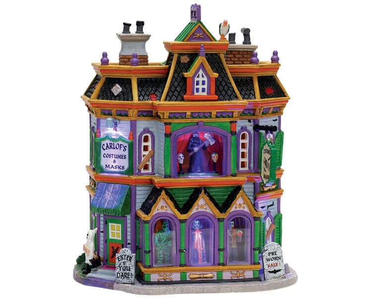 lemax-carlof-s-costumes-masks-b-timent-spooky-town-lumineux image 2