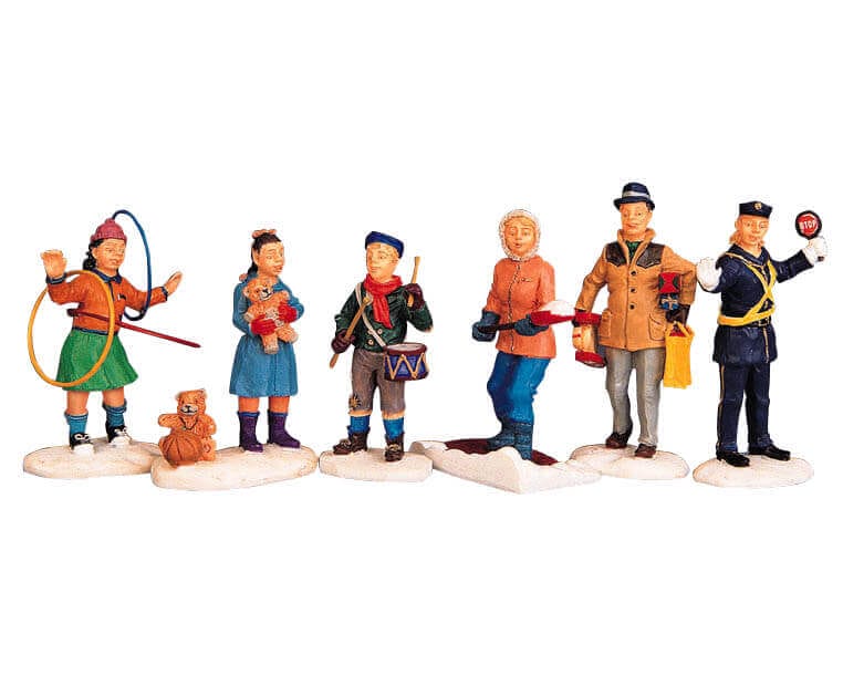 lemax-winter-village-figurines-lot-figurines-village-d-hiver-miniature image 1