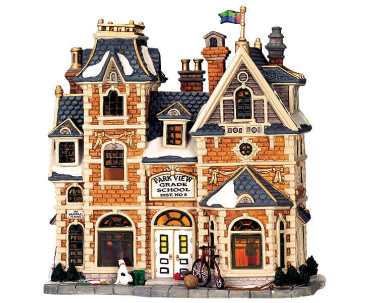 lemax-park-view-school-cole-miniature-lumineuse-village-de-no-l image 1