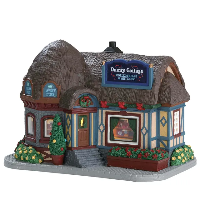 lemax-dainty-cottage-collectables-antiques-b-timent-lumineux-boutique image 1