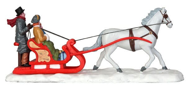 lemax-fancy-victorian-sleigh-tra-neau-victorien-pour-village-de-no-l image 4