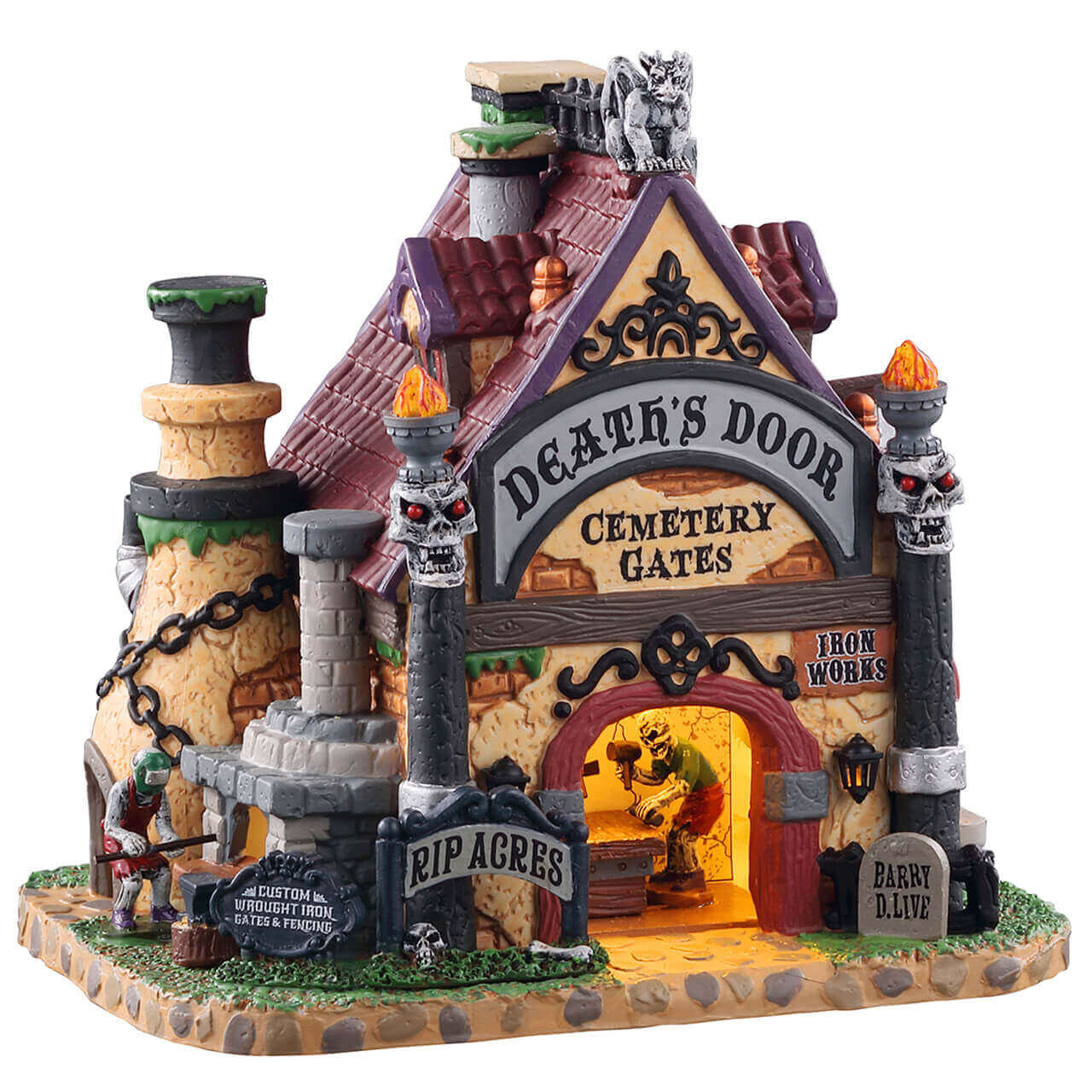 lemax-death-s-door-cemetery-gates-portail-cimeti-re-spooky-town image 4
