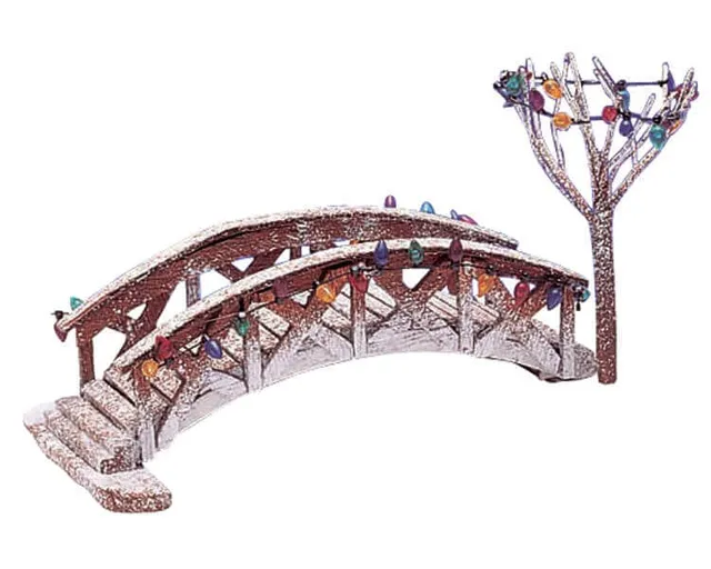 lemax-wooden-footbridge-pont-en-bois-village-miniature image 1