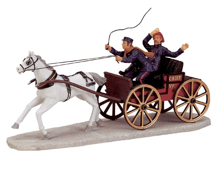 lemax-fire-chief-figurine-pompier-pour-village-miniature image 1