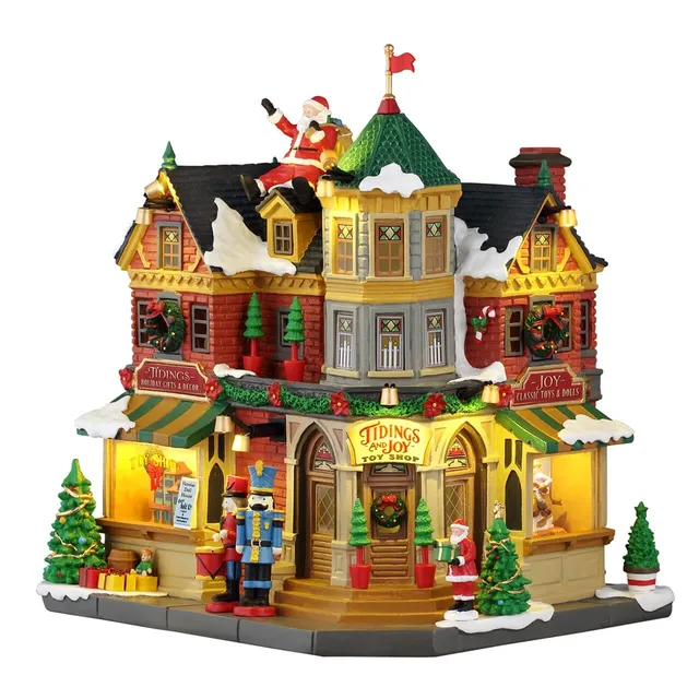 lemax-tidings-and-joy-magasin-de-jouets-miniature-lumineux image 1