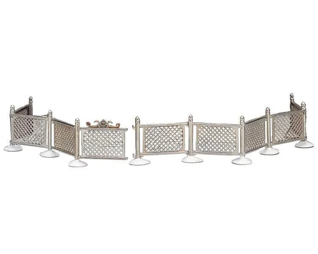 lemax-metal-fence-cl-ture-miniature-grise-pour-village image 1