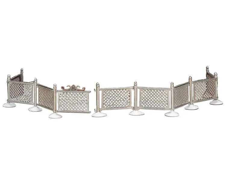 lemax-metal-fence-cl-ture-miniature-grise-pour-village image 1