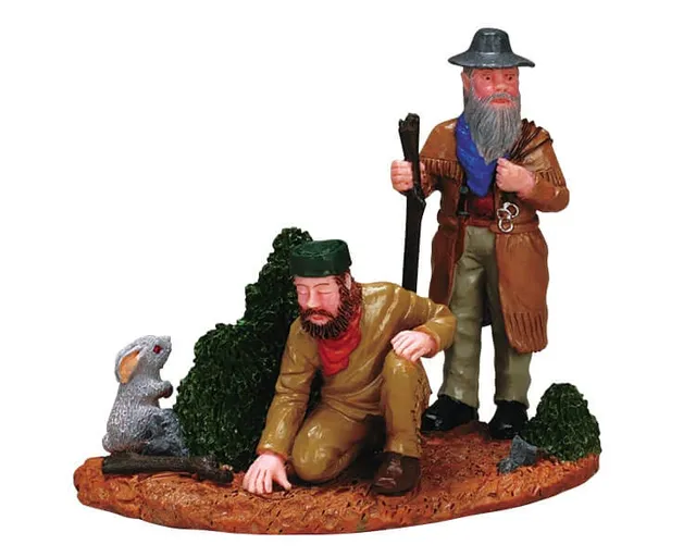 lemax-hot-on-the-trail-figurine-village-de-no-l-miniature image 1