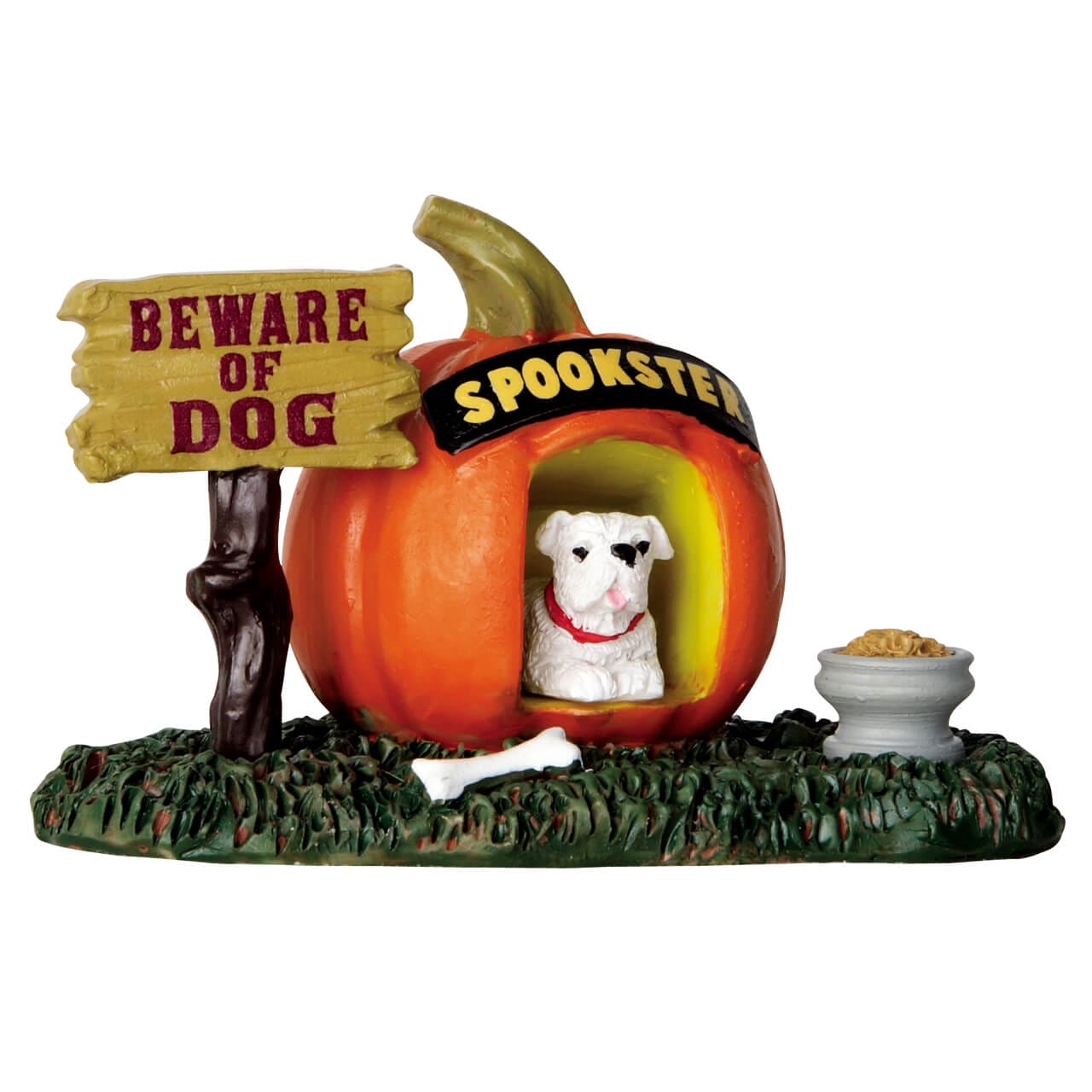 lemax-pumpkin-doghouse-niche-citrouille-spooky-town image 2