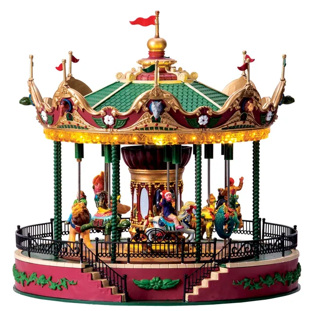 lemax-jungle-carousel-man-ge-lumineux-coventry-cove image 1