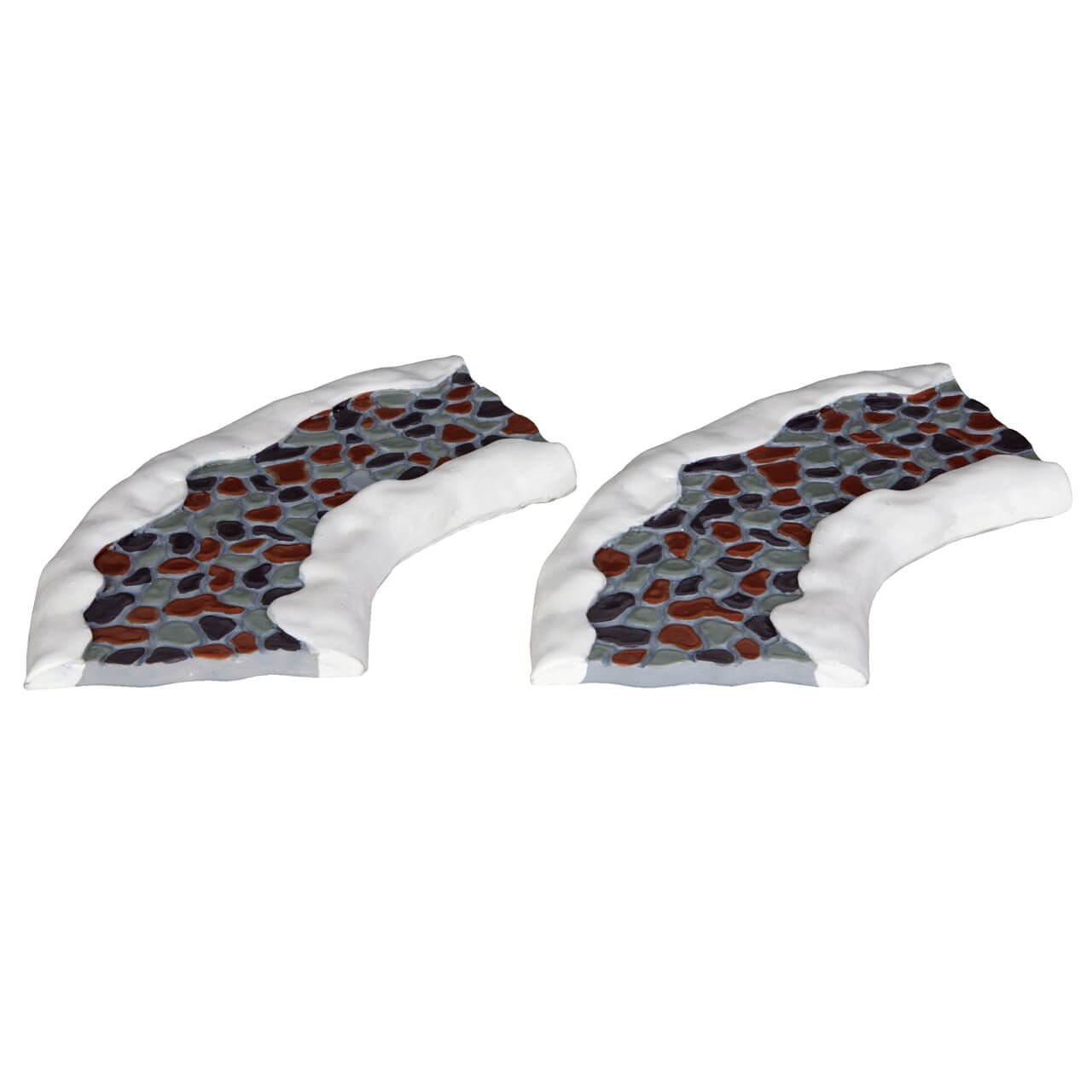 lemax-2-pc-stone-road-curved-route-pierre-courb-e-miniature image 1