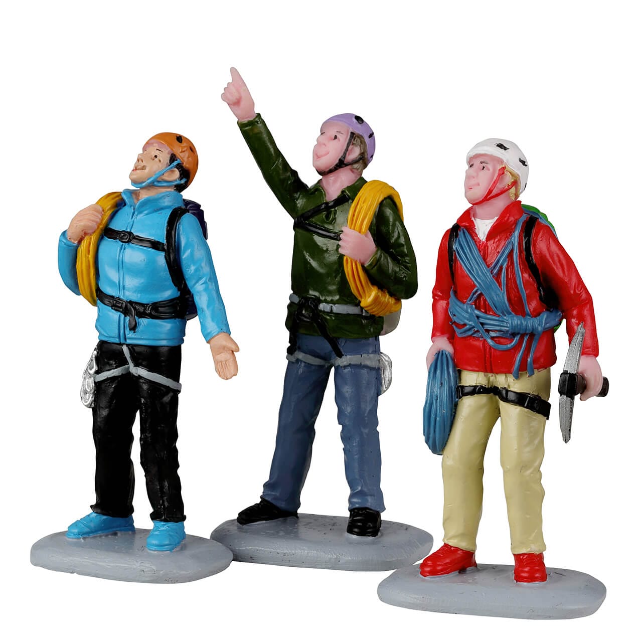 lemax-vertical-mountain-climbers-figurines-alpinistes-vail-village image 1