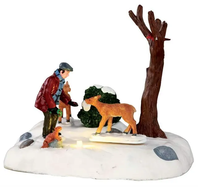 lemax-feeding-deer-figurine-anim-e-village-de-no-l image 1