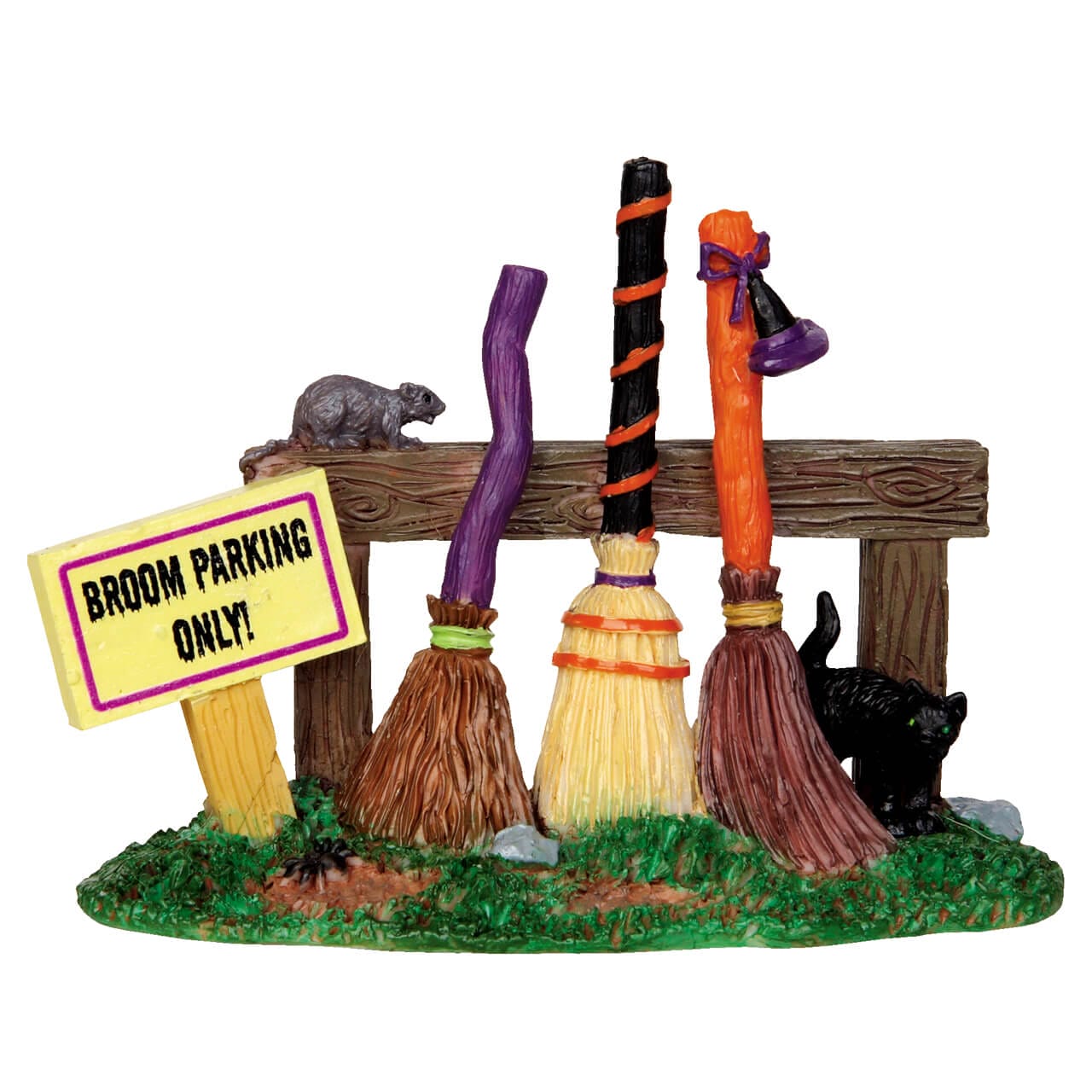 lemax-broom-parking-rack-accessoire-village-miniature-spooky-town image 1