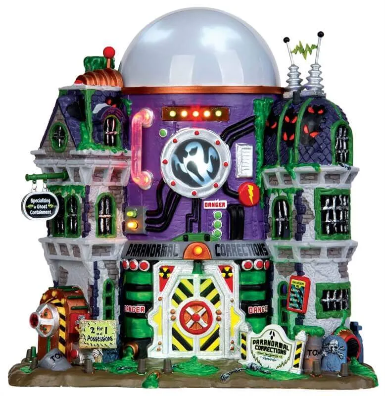 lemax-ghost-containment-building-grand-b-timent-spooky-town-lumineux image 1