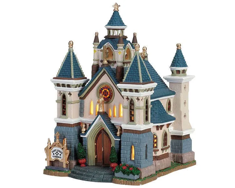 lemax-st-luke-s-cathedral-glise-cath-drale-lumineuse-village-no-l image 1