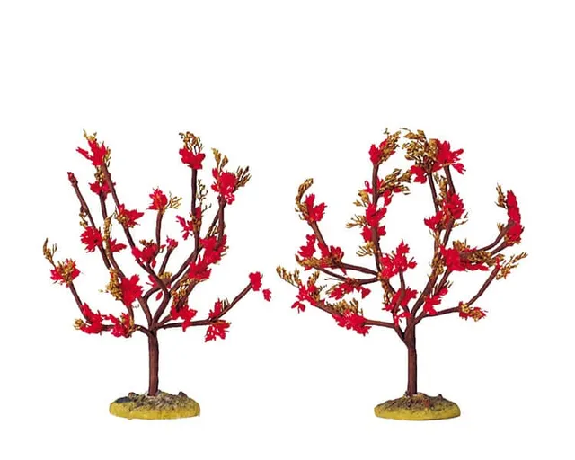 lemax-red-plum-small-petit-arbre-miniature-pour-village image 1