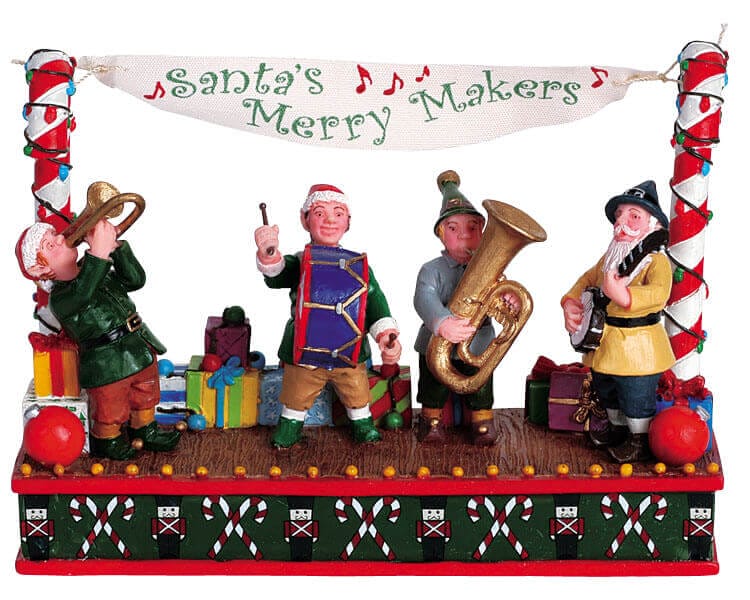 lemax-santa-s-merry-makers-groupe-de-figurines-de-no-l-miniatures image 1