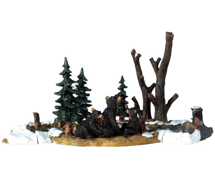 lemax-bears-at-play-figurine-oursons-joueurs-pour-village-de-no-l image 1