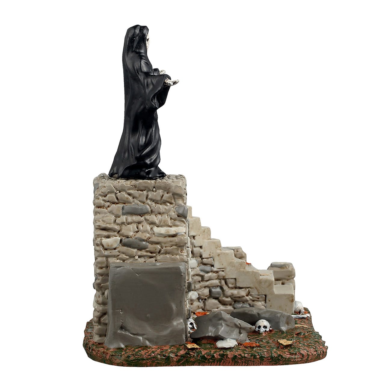 lemax-spooky-staircase-escalier-hant-avec-faucheuse-pour-village-miniature image 2