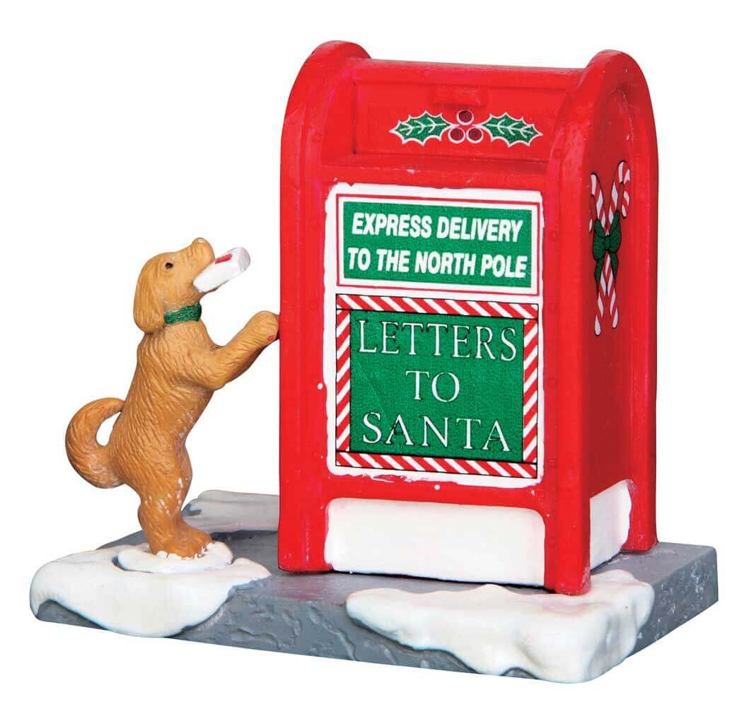 lemax-santa-s-mailbox-figurine-chiot-lettre-au-p-re-no-l image 1