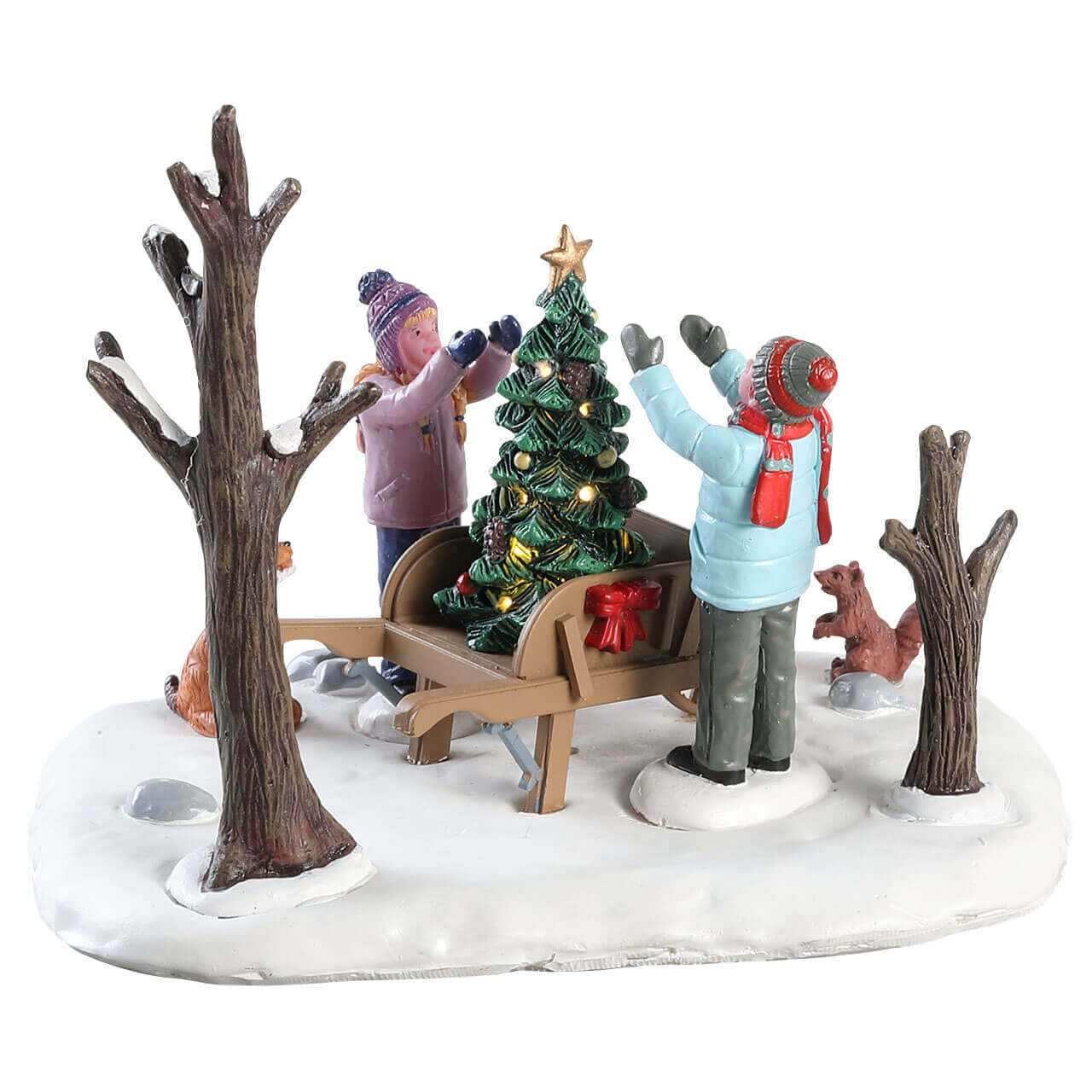 lemax-wheelbarrow-tree-sapin-miniature-avec-brouette image 4