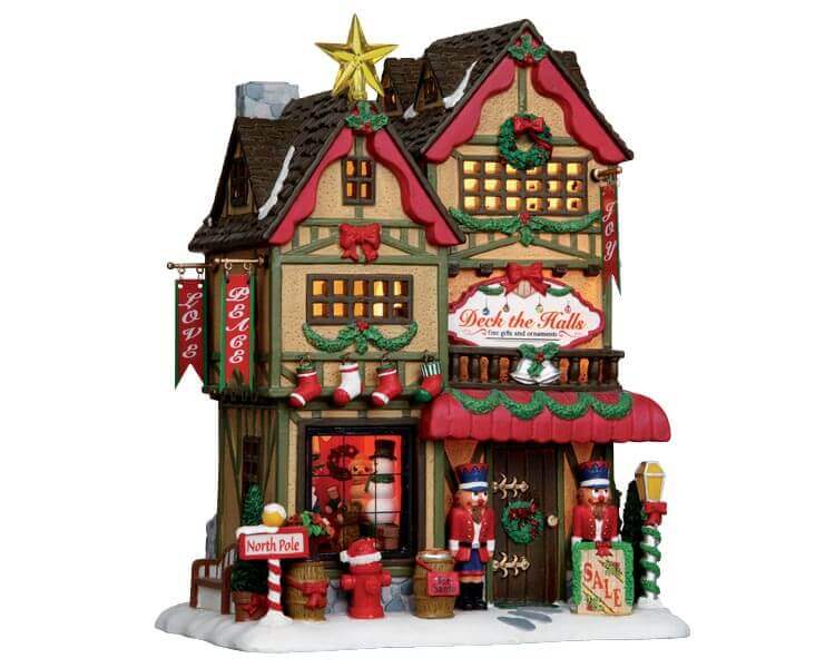 lemax-deck-the-halls-christmas-shop-boutique-de-no-l-lumineuse image 1