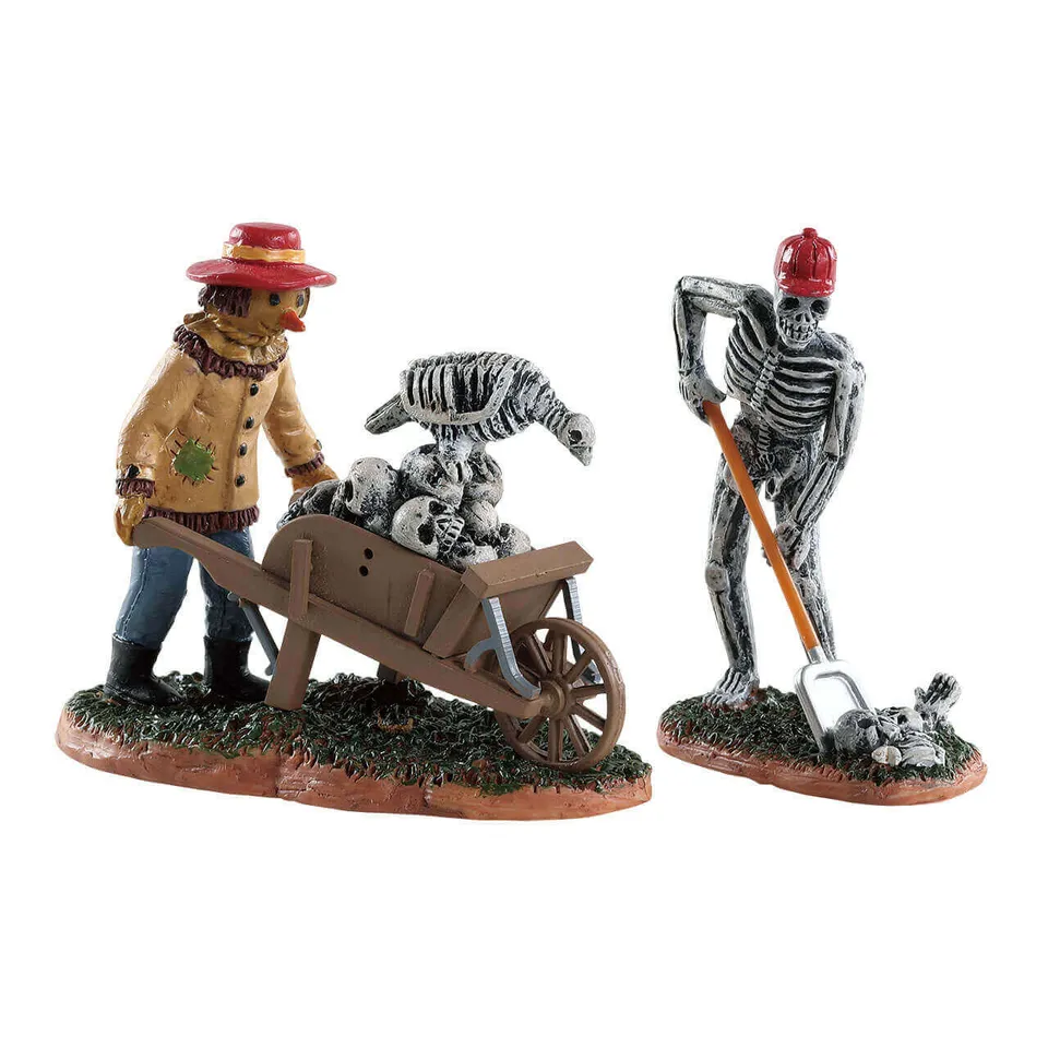 lemax-ghoulish-gardeners-figurines-spooky-town-halloween image 1