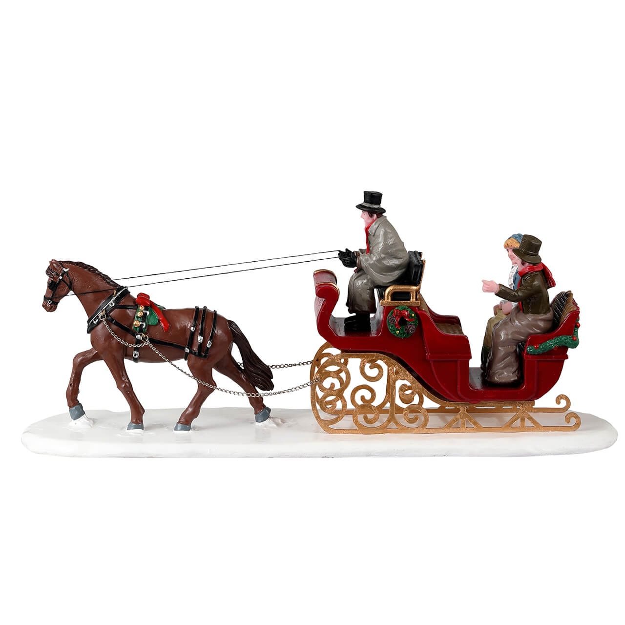 lemax-scenic-sleigh-ride-figurine-tra-neau-avec-cheval-caddington image 4