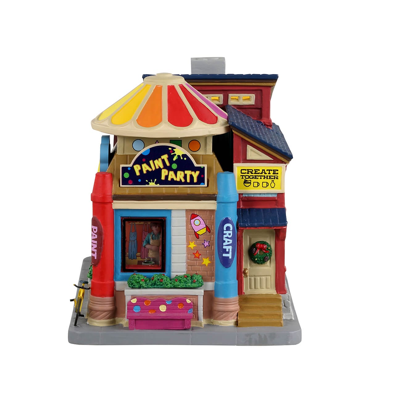 lemax-polka-dot-s-clubhouse-maison-lumineuse-caddington image 3