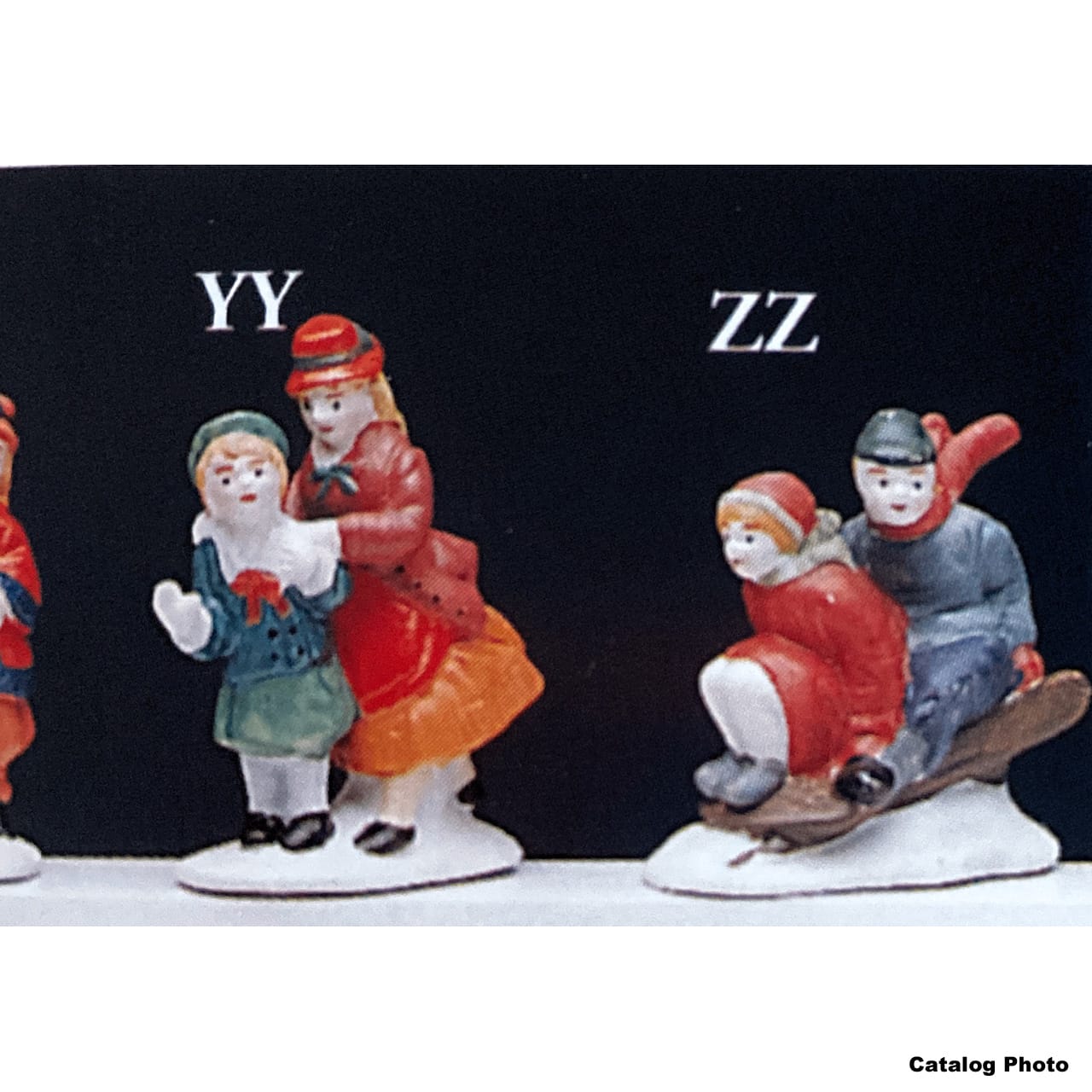 lemax-boy-and-girl-on-sled-figurine-luge-village-de-no-l image 1
