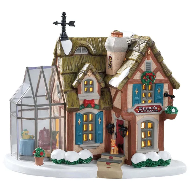 lemax-emma-s-cottage-maison-miniature-lumineuse-village image 1