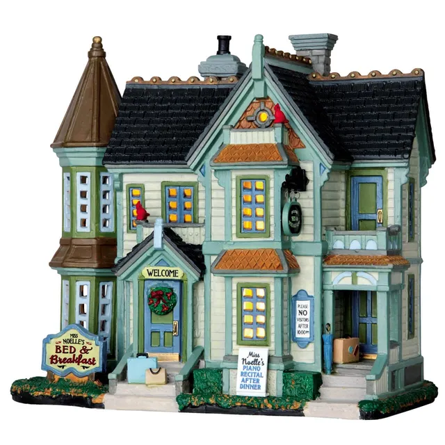 lemax-miss-noelle-s-bed-breakfast-maison-d-h-tes-miniature-lumineuse image 1