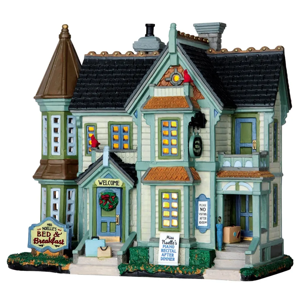 lemax-miss-noelle-s-bed-breakfast-maison-d-h-tes-miniature-lumineuse image 1