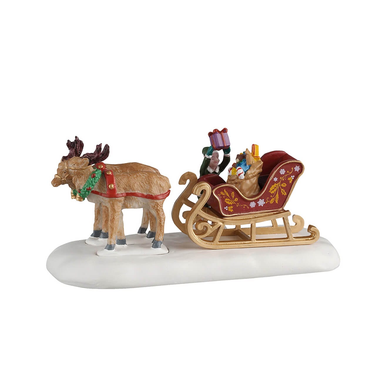 lemax-sled-of-toys-tra-neau-avec-rennes-santa-s-wonderland image 1