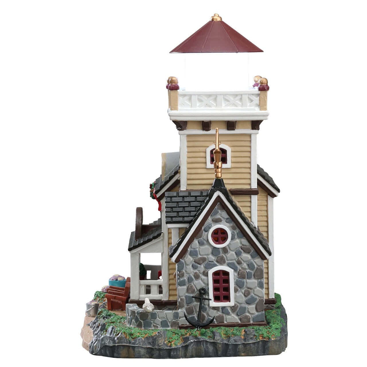 lemax-shell-beach-lighthouse-b-b-b-timent-lumineux-avec-phare-rotatif image 2