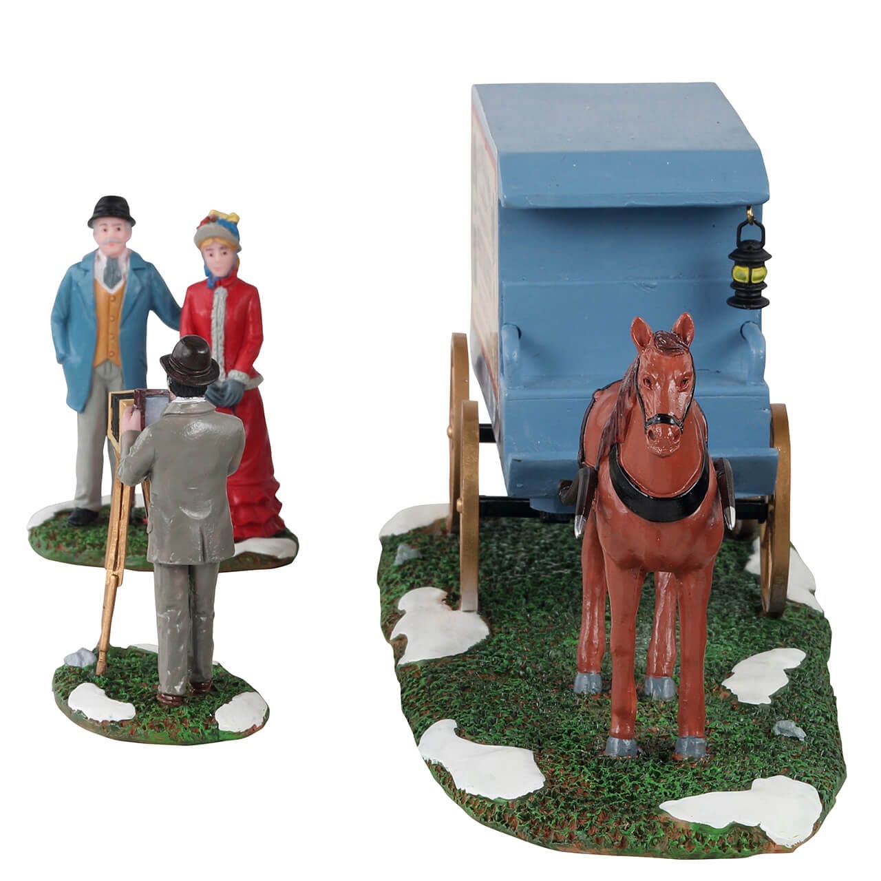 lemax-traveling-photographer-wagon-caddington-cal-che-miniature-no-l image 3