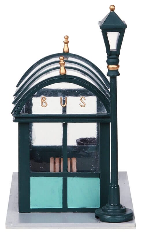 lemax-bus-stop-abribus-accessoire-village-miniature image 2