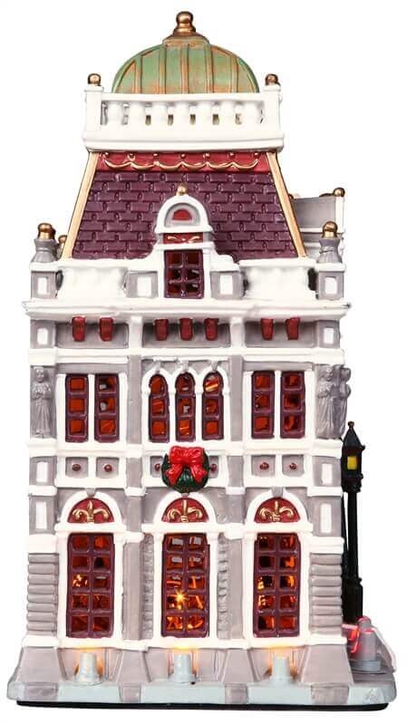 lemax-public-library-b-timent-miniature-lumineux-village-de-no-l image 3