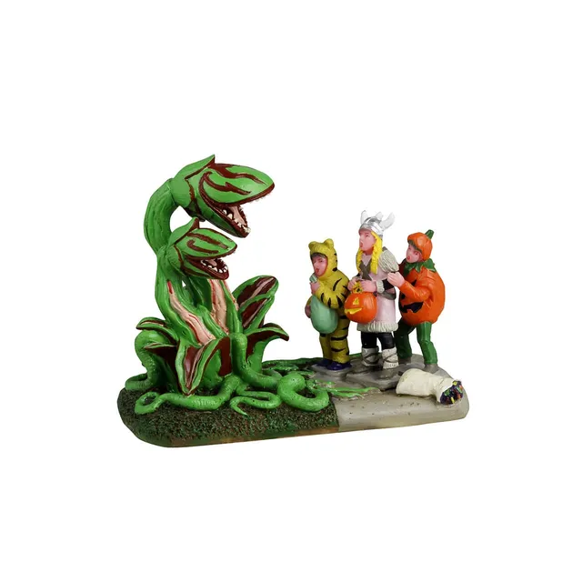 lemax-spooky-town-terrified-trick-or-treaters-personnages-halloween image 1