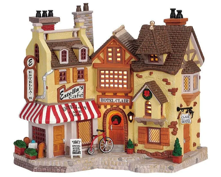 lemax-estella-s-cafe-and-hotel-clair-b-timent-miniature-lumineux image 1