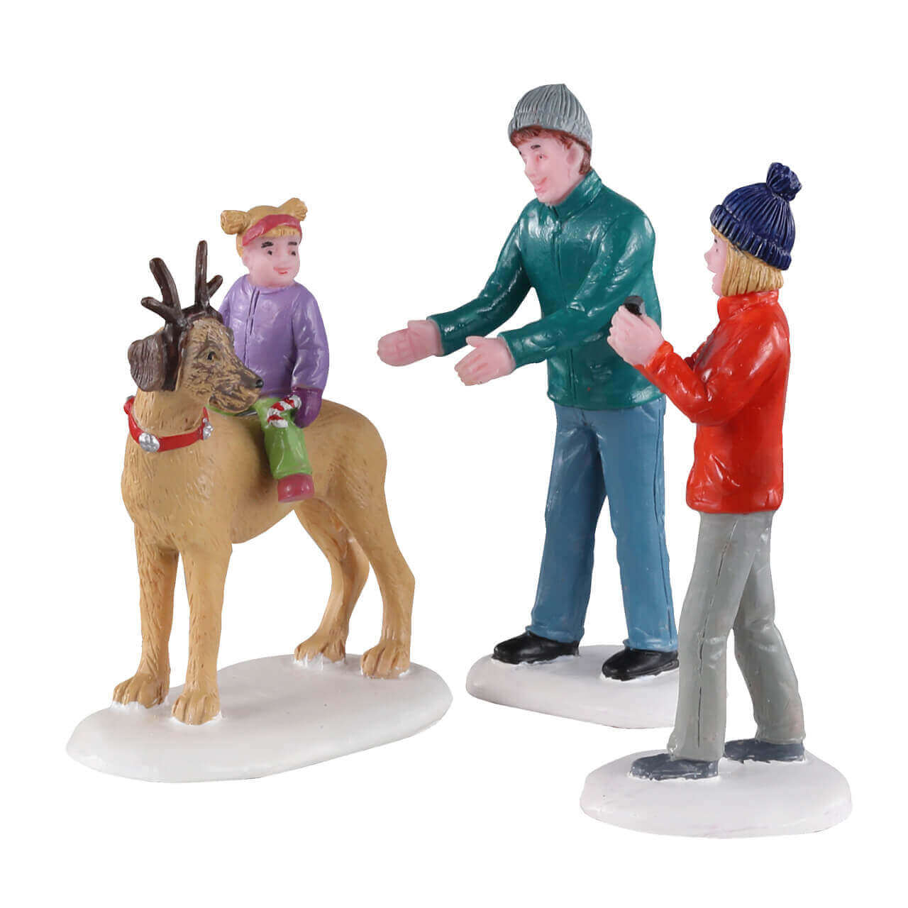 lemax-rover-plays-rudolph-figurine-enfant-et-chien-de-no-l image 1